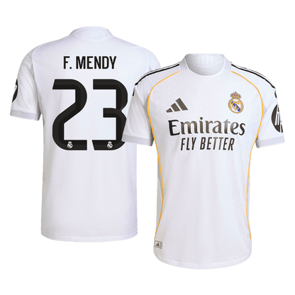 F.MENDY #23 Real Madrid Thuisshirt 2025/26 Wit Authentiek
