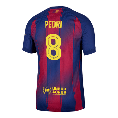 PEDRI #8 Barcelona Thuisshirt 2025/26 Authentiek - UCL