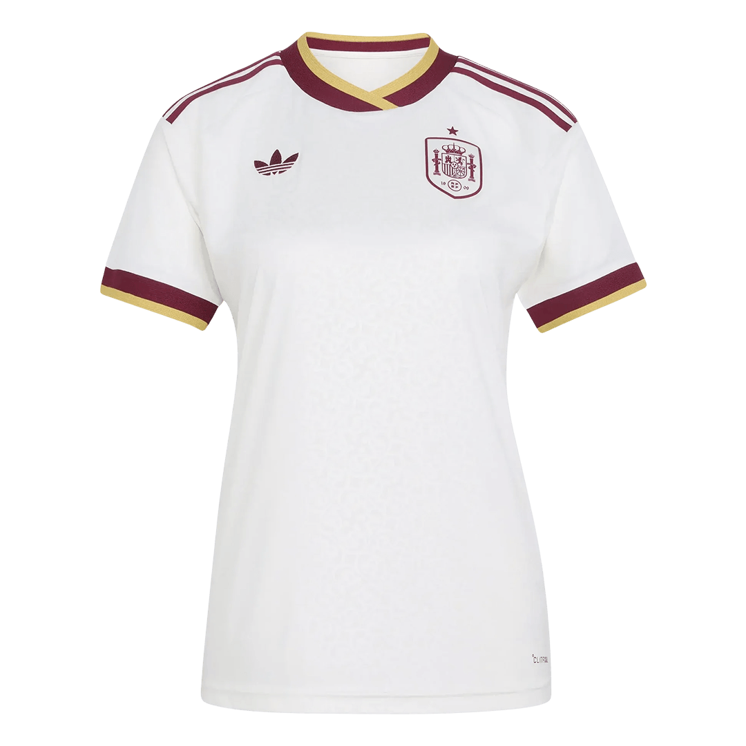 Femme Espagne Extérieur Maillot - Coupe du Monde 2026 Blanc