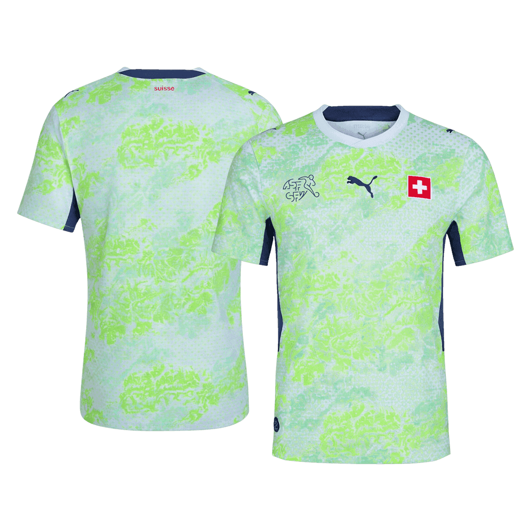 Suisse Extérieur Maillot - Coupe du Monde 2026 Vert Joueur