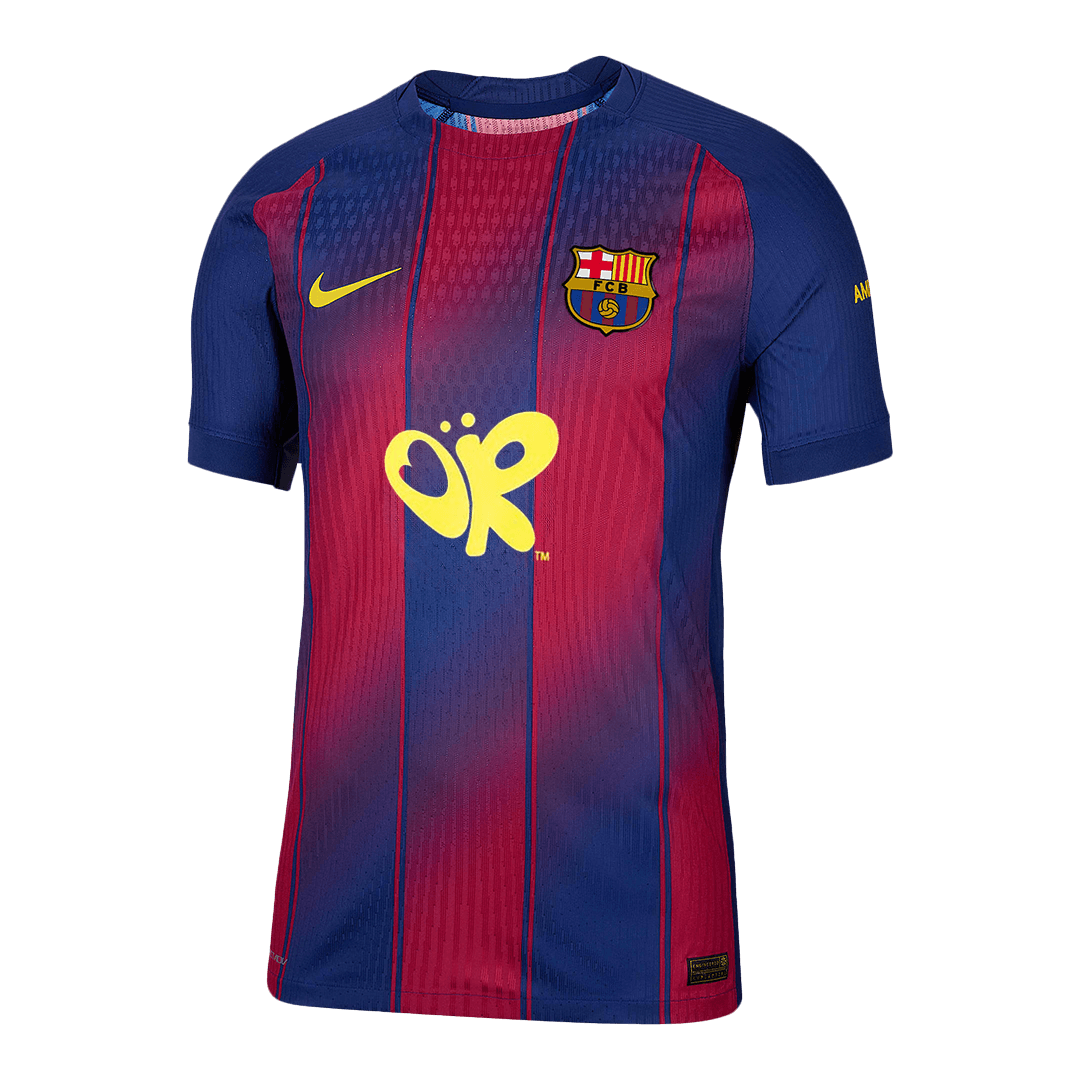 Barcelona Thuisshirt 2025/26 Rood&Blauw Speler