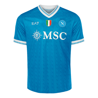 Napoli Domicile Maillot 2025/26 Bleu Grande Taille