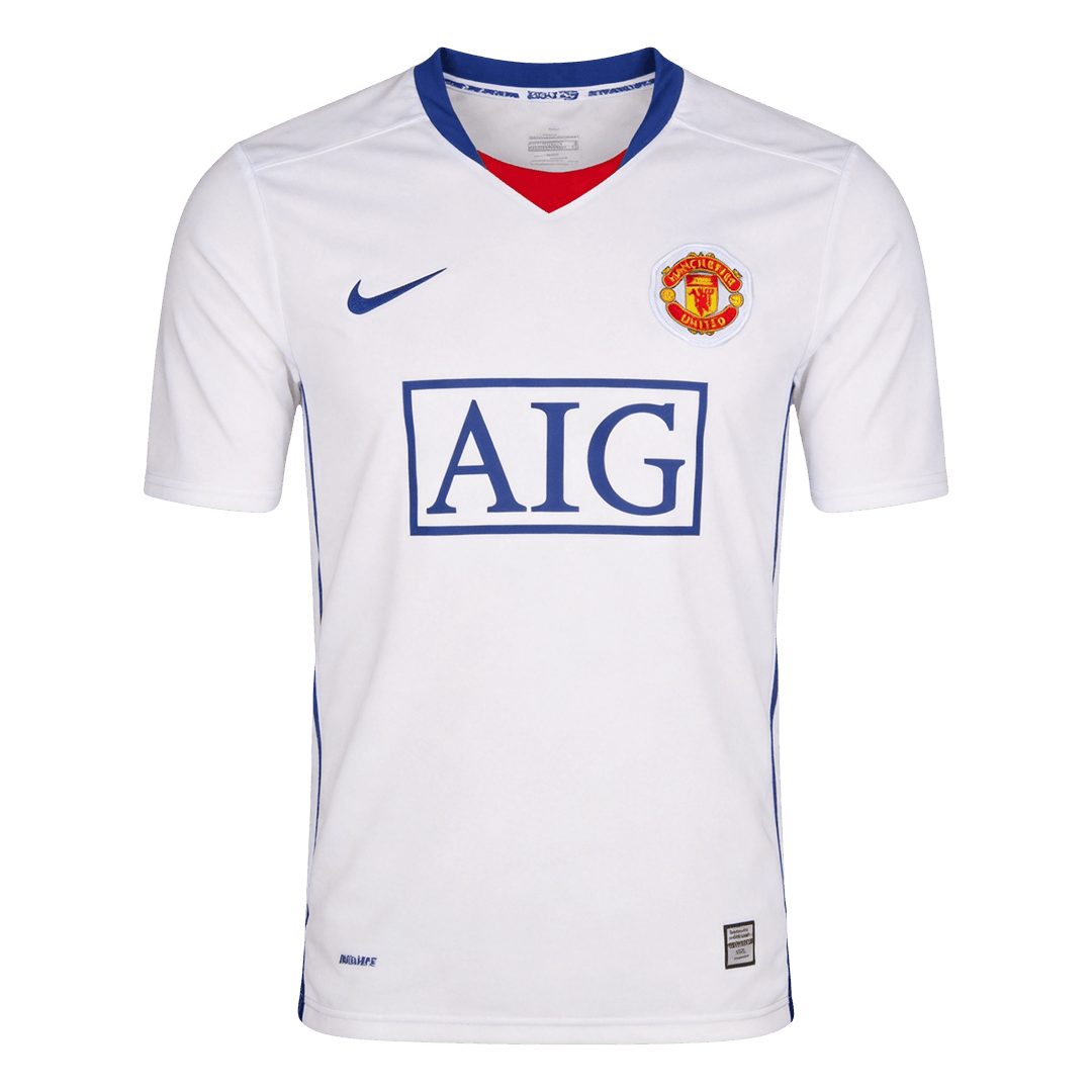 Retro Manchester United Uitshirt 2008/09 Wit