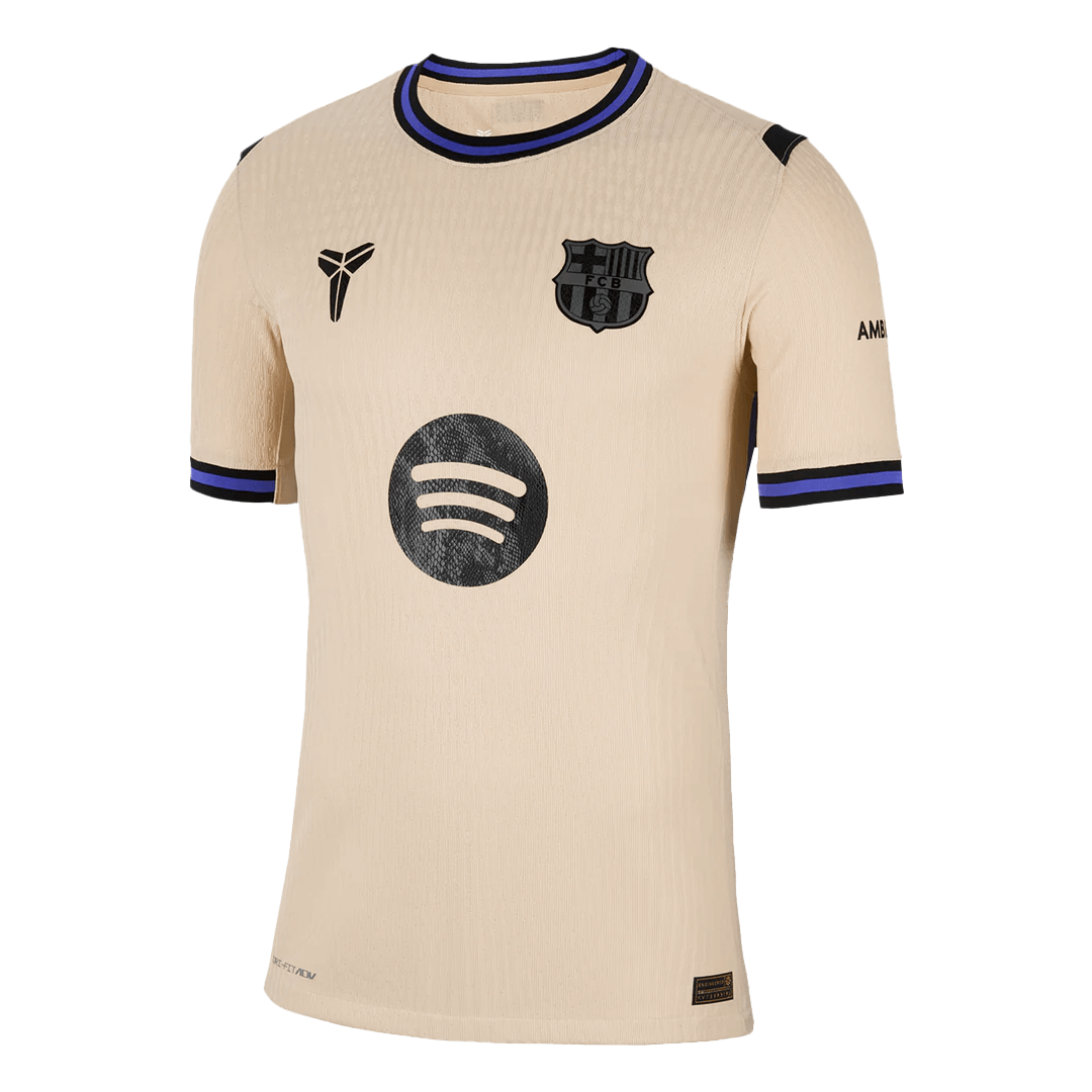 ROONY #19 Barcelone Extérieur Maillot 2025/26 Jaune Joueur - UCL