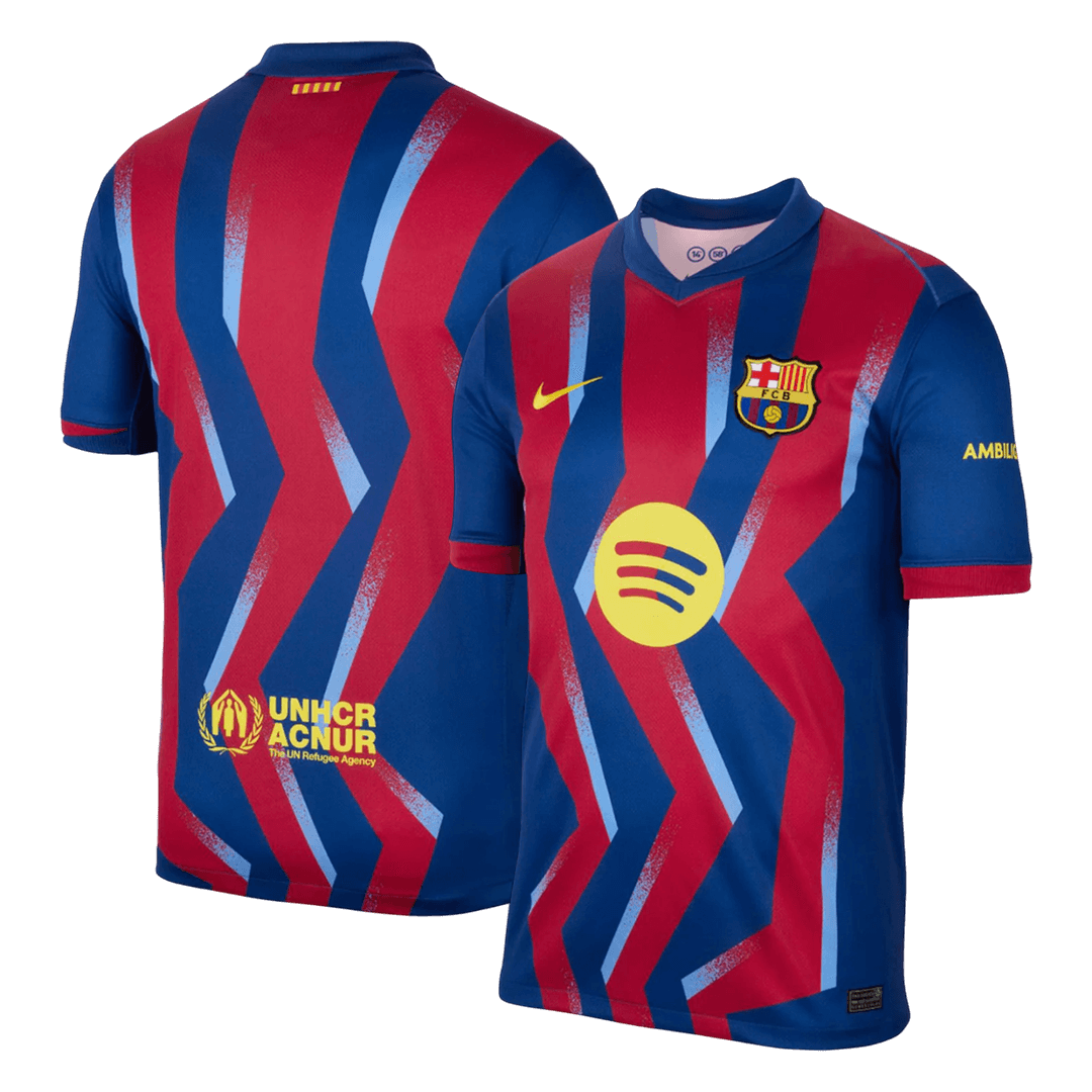 Barcelona Vierde Shirt 2025/26 Rood&Blauw