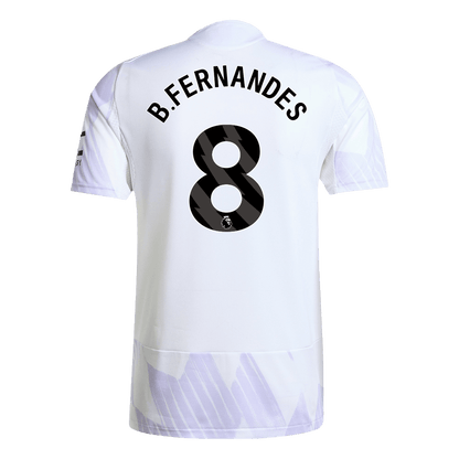 B.FERNANDES #8 Manchester United Extérieur Maillot 2025/26 Authentique