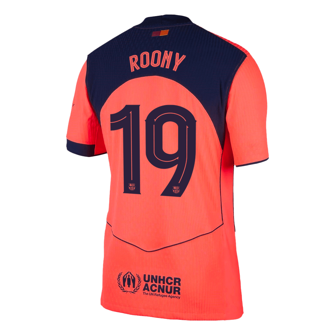 ROONY #19 Barcelona Derde Shirt 2025/26 Oranje Speler - UCL