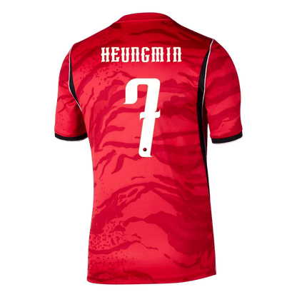 HEUNGMIN #7 Corée du Sud Domicile Maillot - Coupe du Monde 2026 Rouge