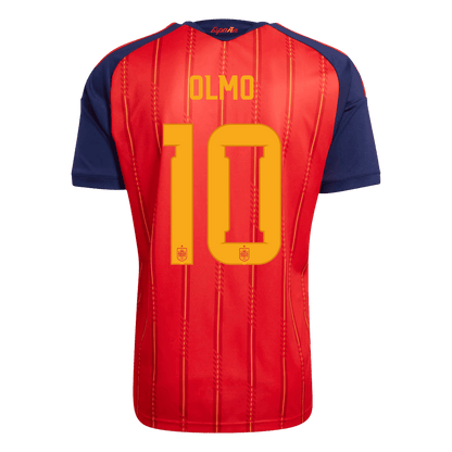 OLMO #10 Espagne Domicile Maillot 2 Stars - Champion Edition - Coupe du Monde 2026 Rouge