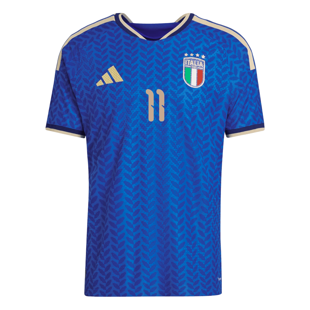 RASPADORI #11 Italie Domicile Maillot Coupe du Monde 2026 Bleu Joueur