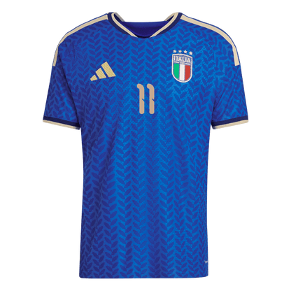 RASPADORI #11 Italie Domicile Maillot Coupe du Monde 2026 Bleu Joueur