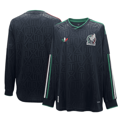 Mexique Maillot Manches Longues - Coupe du Monde 2026 Noir Grande Taille