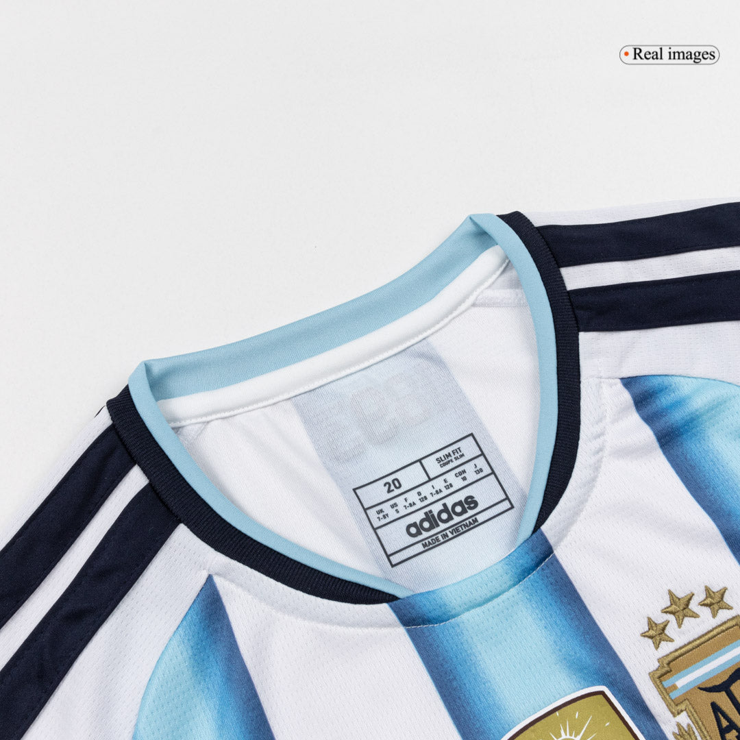 Kids J.ÁLVAREZ #9 Argentine Domicile Maillot Kit - Coupe du Monde 2026 Blue&White - Super