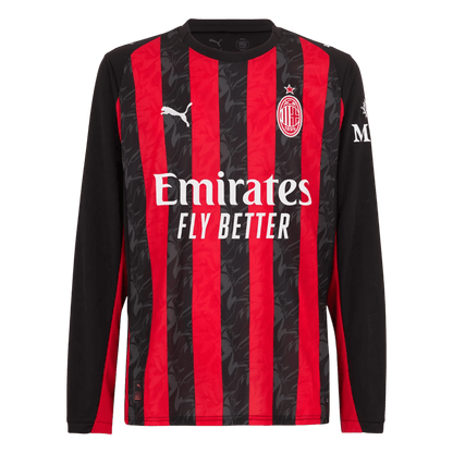AC Milan Domicile Maillot Manches Longues 2025/26 Rouge&Noir