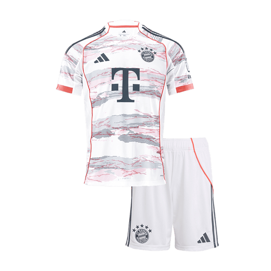 Munich Extérieur Maillot Kit 2025/26 Enfant Blanc