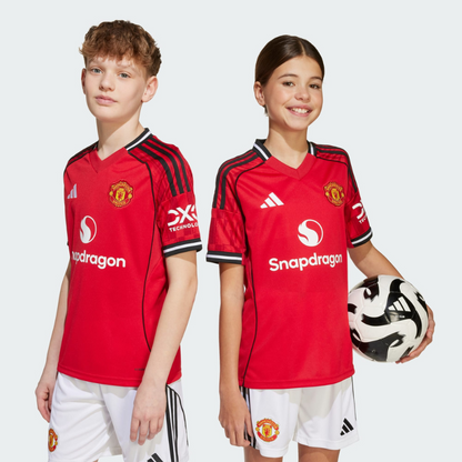 Manchester United Thuisshirt Kit 2025/26 Kinderen Rood