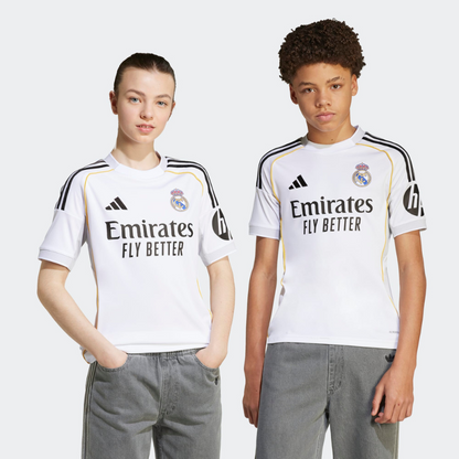 Real Madrid Thuis Thuisshirt Kit 2025/26 Kind Wit